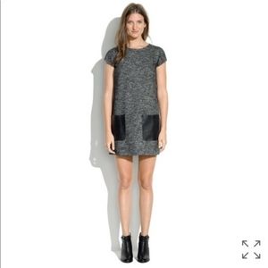 Madewell wool and leather dress